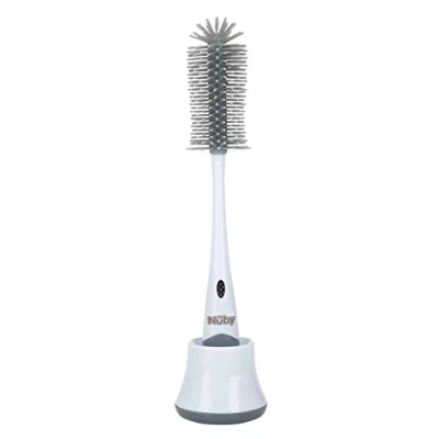 Immagine di Nuby scovolino in silicone 2in1 per biberon, tazze, tettarelle e succhietti con mini nel manico