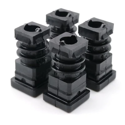 Immagine di Design61 4 tappi filettati per tubi quadrati, 20 x mm, 1,5 2 con filettatura interna M8