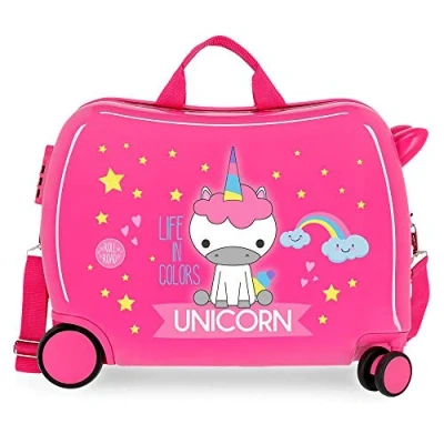 Immagine di ROLL ROAD Piccolo Me, Valigia Per Bambine E Ragazze, Fucsia (Fuchsia), 50x38x20 cms