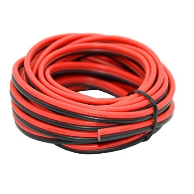 Immagine di 2.0mm² 14AWG Silicone Filo 2 Conduttore Parallelo 10metri[5M Nero 5M Rosso] Hook Up Cavo Elettrico in rame senza ossigeno ad Alta Temperatura Resistente