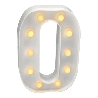 Immagine di JANDEI Lettere LED, Numeri Luminosi, Figura a Cuore, 22cm, con Luce Calda per Decorazione e Atmosfera, Luci Notturne Scrivania, Compleanni, Matrimoni, Vetrine. Funzionano batterie AA (O)