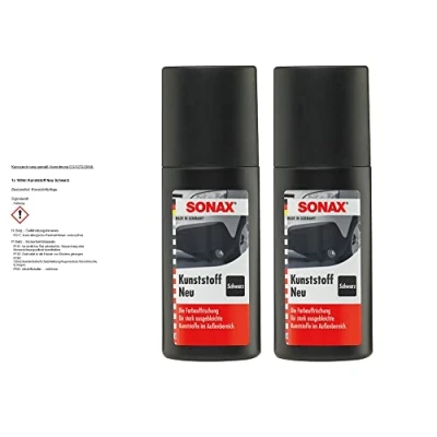 Immagine di SONAX 2 X 04091000 plastica nera cura 100 ml