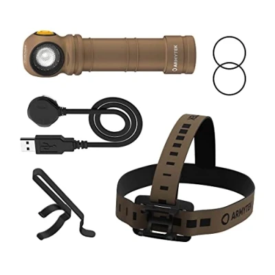 Immagine di ArmyTek Wizard C2 Pro Max Sand White LED (monocolore) Torcia tascabile con clip per cintura, fondina a batteria ricaricabile 4000 lm 149 g