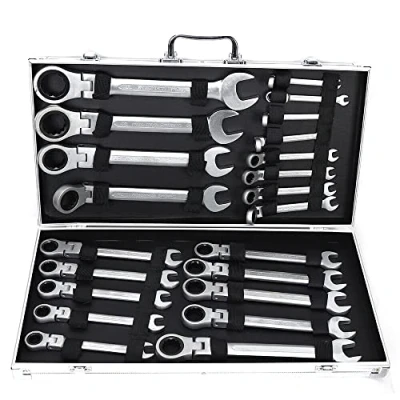 Immagine di TRIEBAN set di chiavi inglesi a cricchetto, 22 pezzi, 6 32 mm, chiave combinate, con scatola