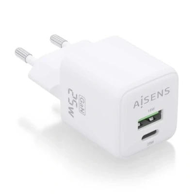 Immagine di Caricatore AISENS GAN 25 W 1XUSB C PD3.0 QC4.0 A QC3.0 BIANCO