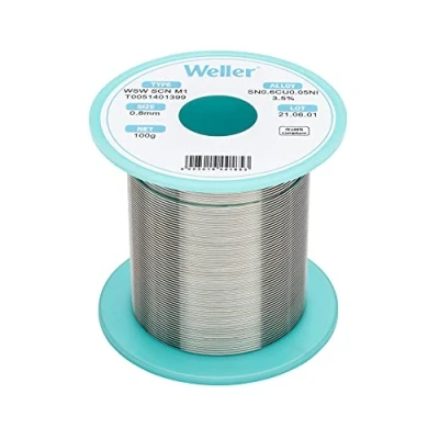 Immagine di Weller WSW SCN M1 LÖTDRAHT 0,8MM 100g Stagno per saldatura Sn0,7Cu 100 g 0.8 mm