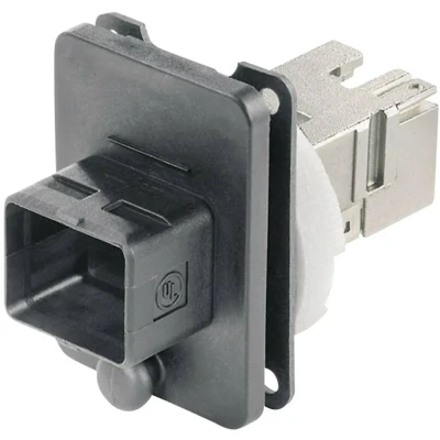 Immagine di Telegärtner J80020A0005 531185 RJ45 variante 4 Giunto da pannello Poli: 8P8C Nero 1 pz.