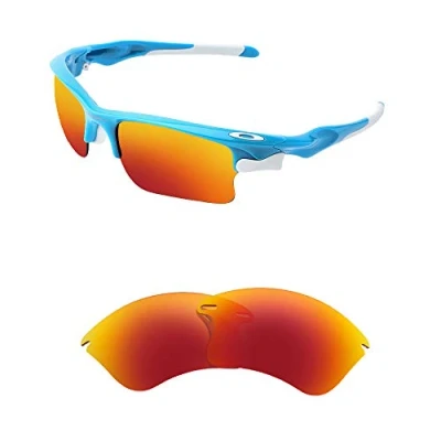 Immagine di HiCycle2 Lenti polarizzate di ricambio per occhiali da sole Oakley Fast Jacket XL, Rosso