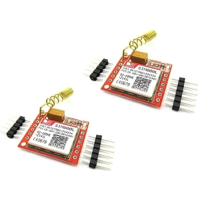 Immagine di TECNOULAB 2 pz SIM800L Modulo GPRS scheda gsm Micro Sim Card Porta seriale TTL Quad Band con antenna