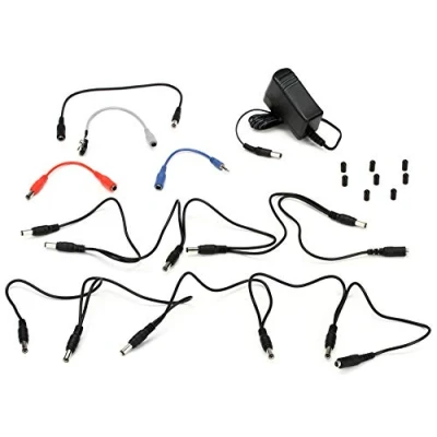 Immagine di BEHRINGER PSU HSB ALL ALIMENTATORE UNIVERSALE + CAVI PER 9 EFFETTI A PEDALE BASSO E CHITARRA