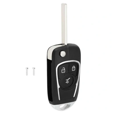 Immagine di Be In Your Mind Guscio Chiave Telecomando A 3 Pulsanti Portachiavi Auto Alloggiamento Custodia Pieghevole Modificata Compatibile Con Opel Insignia Astra J Zafira