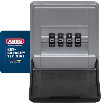 Immagine di ABUS KeyGarage™ 727 Mini Cassetta portachiavi a parete per un massimo di 8 chiavi o piccoli oggetti valore nero/argento