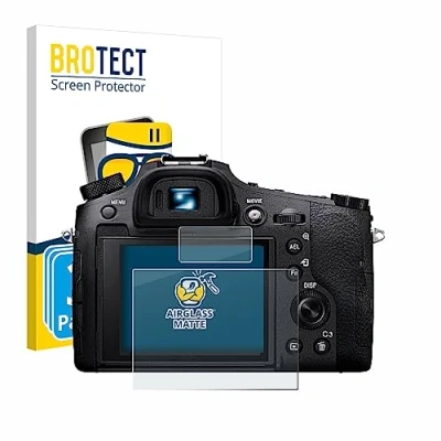 Immagine di brotect Pellicola Vetro Opaca per Sony Cyber Shot DSC RX10 IV (3 Pezzi) Protezione Schermo [Anti Riflesso, Durezza 9H]