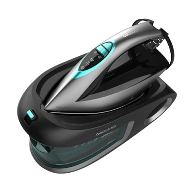 Immagine di Cecotec Ferro Da Stiro Generatore di Vapore IronHero 3200. 3200W, Pressione Pompa 8 Bar, Potente 150g/min, Colpo 420g/min, Suola Ceramica Turbo Slide, Sistema Antigoccia