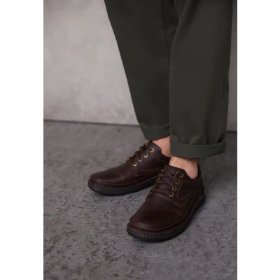 Immagine di Clarks Nature Three Stringate sportive, Uomo, Taglia: 41, Mahagony Pelle