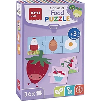 Immagine di Apli Kids origini del Cibo Puzzle Set, Multicolore, 14360