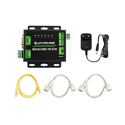 Immagine di IBest Industrial RS232/RS485 to Ethernet Converter Module with Both RS232 And RS485 Interface Work Independently at The Same Time,10/100M Auto MDI/MDIX Interface,High Speed