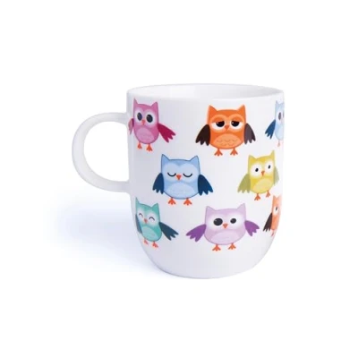 Immagine di Excelsa Animals Tazza Mug Gufo, 400 ml, Porcellana, Bianco