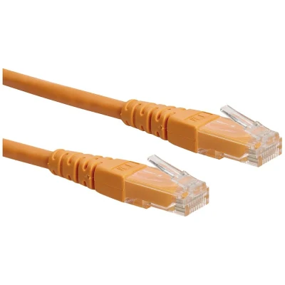 Immagine di Roline 21.15.1547 RJ45 cavo di rete, patch CAT 6 U/UTP 2.00 m Arancione non schermato 1 pz.
