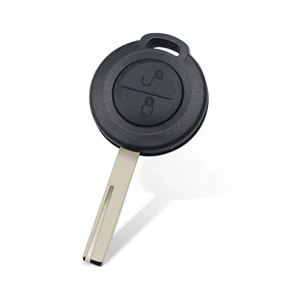 Immagine di 2 pulsanti auto chiave per Mitsubishi Colt Warior Carisma Spacestar 2005 2012 con lama non tagliata