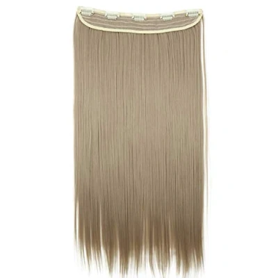 Immagine di CAISHA 60cm Clip In Un Unico Pezzo Nell&#039;estensione Dei Capelli Di Sintetici Mezza Parrucca Liscio Biondo C60