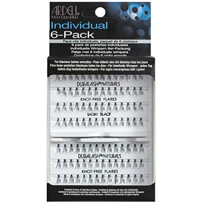 Immagine di Ardell Ciglia 6 Pack Knot Free Individuals Short, Nero 1 paio