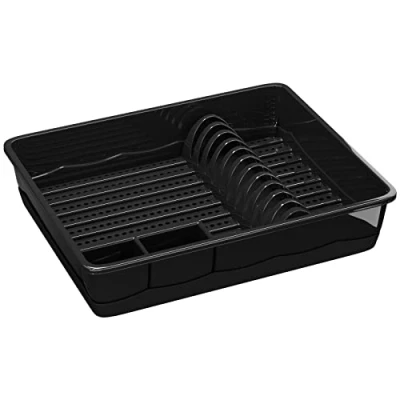 Immagine di WELLGRO scolapiatti, in plastica senza BPA, made EU, colore: nero