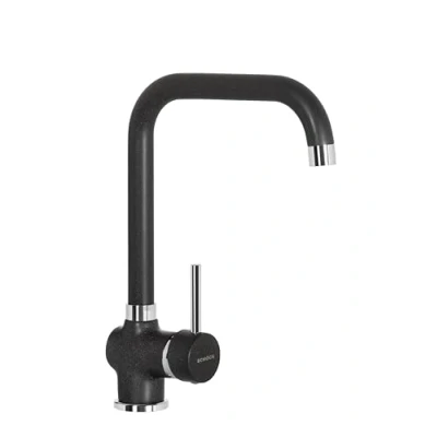 Immagine di SCHOCK Miscelatore Aquatime Monocomando con Canna a Ponte, Colore Nero Assoluto, h332mm