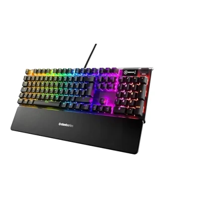 Immagine di SteelSeries Apex 7 Tastiera meccanica per videogiochi Smart Display OLED Retroilluminazione LED RGB Switch Rossi Layout Tedesco (QWERTZ)