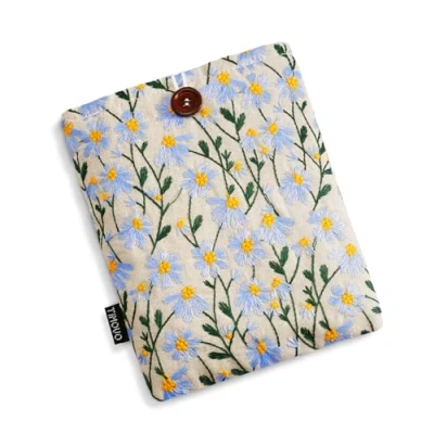 Immagine di TiMOVO Custodia per 7&quot; Kindle Paperwhite E Colorsoft Signature Edition (Uscita 2024), Protettiva 6 7 Pollici Reader, Margherita Blu