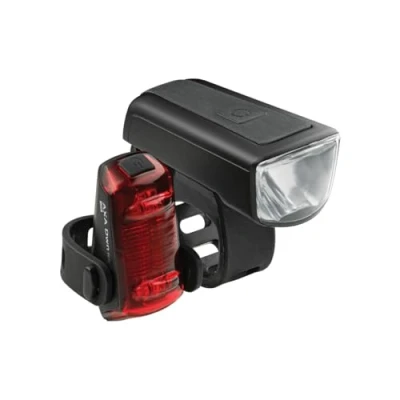 Immagine di Set di Luci bici anteriori e posteriori Axa Dwn 50 Led Usb C