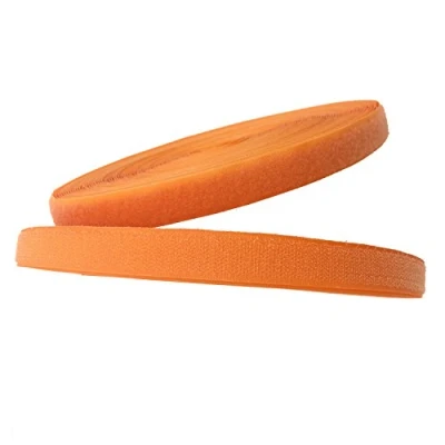 Immagine di TUKA 25mx20mm Nastro Gancio e anello da cucire, non adesivo Hook &amp; Loop striscia, Cucire On Magico Strisce Ideale per abiti 25m nastro, Arancia, TKB5004 Orange