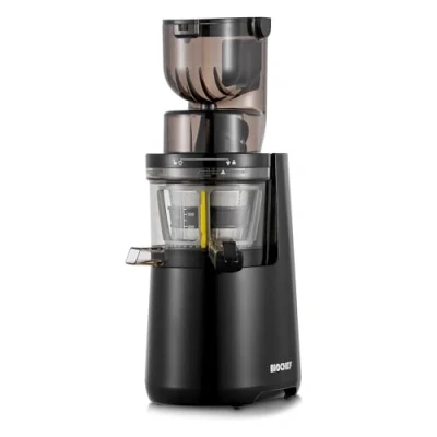 Immagine di Estrattore di succo BioChef ATLAS WHOLE Slow Juicer, estrazione lenta e a freddo (COLD PRESS Juicer), con imboccatura larga 8 cm permette inserire frutta verdura intere, come mele o Barbabietole! Motore da 250W 40 RPM