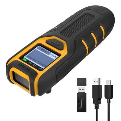 Immagine di Inateck Scanner Bluetooth per Codici a Barre, QR Code 1D 2D Kabellos 2.4GHz, Portatile Senza Fili con Schermo, Manuale App e SDK, BCST 47