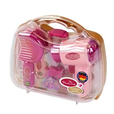 Immagine di Theo Klein 5273 Valigetta da parrucchiera, con asciugacapelli, Accessori Completi per Le Acconciature, Specchio, Spazzola, 21,5 cm x 8,5 19 cm, Giocattoli Bambini dai 3 Anni in su