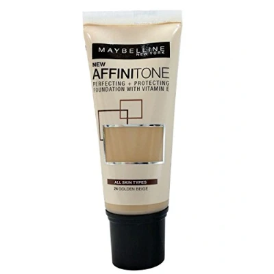 Immagine di 3 fondotinta in crema uniformanti Maybelline Affinitone confezioni da 30 ml colore n 24 Golden Beige
