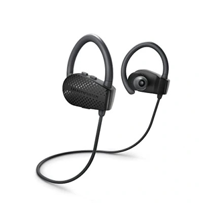 Immagine di Energy Sistem Earphones Bluetooth Sport 1+ Dark, Auricolari 5.1, Voice Assistant, sistema di fissaggio Secure fit, resistenti al sudore, nero