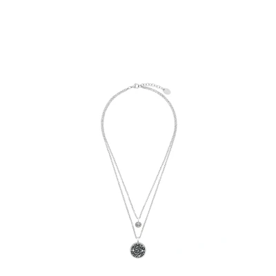 Immagine di s.Oliver Collana con Ciondolo da Donna in Acciaio Inossidabile, cristallo, 40/45+3 cm, Argento, Fornita confezione regalo per gioielli