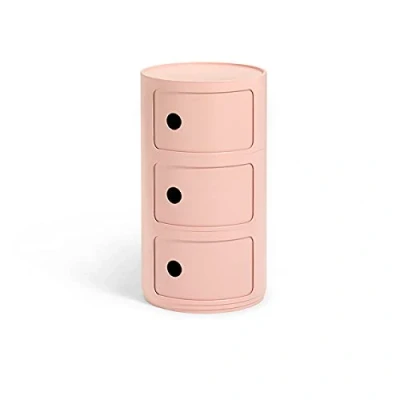 Immagine di Kartell Componibili Bio, Mobile Contenitore 3 Elementi, Rosa