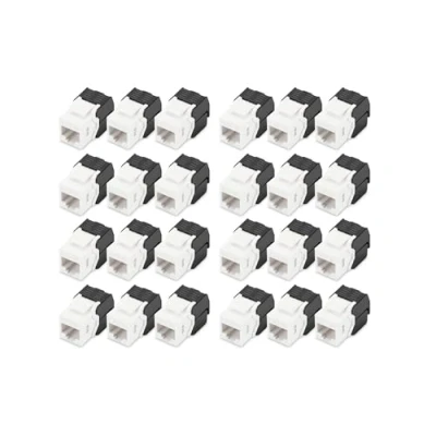Immagine di DIGITUS DN 93603 Modulo Keystone Cat 6 24 Pezzi Presa di Rete RJ45 Cat6 Non schermata 250 MHz 1GBase T 1 Gbit/s da AWG 26 a 22 Installazione Senza Attrezzi