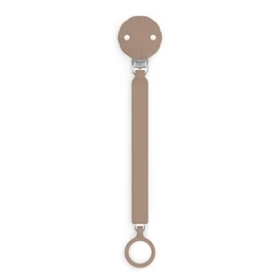 Immagine di Suavinex, Clip per ciuccio in silicone, Chiusura a con nastro piatto Catenella neonati +0 mesi, piastrina Wonder, Caffè Latte