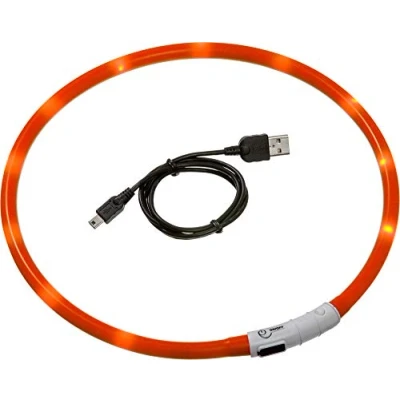 Immagine di Karlie Accessories Visio Light LED Collare Aranc. 70Cm