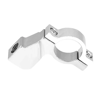 Immagine di Adattatore per specchietto retrovisore, lega universale in alluminio 7/8 &quot;attacco retrovisore attacco moto(White)