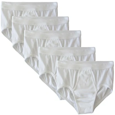 Immagine di HERMKO 3240 Slip da Uomo con Patta, Mutande Elastico, Intimo Bianco a Coste Lavabile ad Alte Temperature, 100% Cotone (&#039;Stile Classico&#039;) Confezione 5 Pezzi, Farbe:Bianco, Größe Herren:6 (XL)