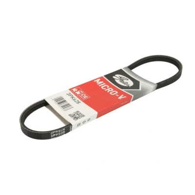 Immagine di GATES Micro V 3PK628 Cinghia Poly 628 3 Poliestere, EPDM (Etilene Propilene Diene Caucciù) TOYOTA: Avensis I Sedan, Corolla VIII Compact