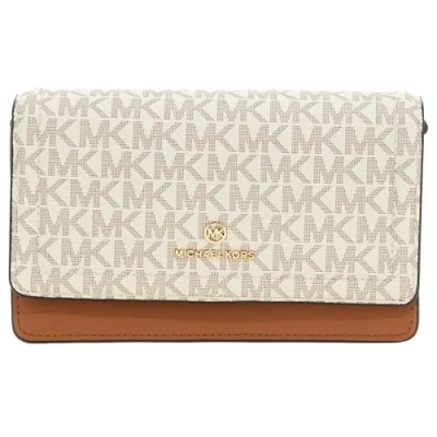 Immagine di Michael Kors JET SET Charm Phone Crossbody Borsa a tracolla, Donna, Taglia: One Size, Vanilla/acrn