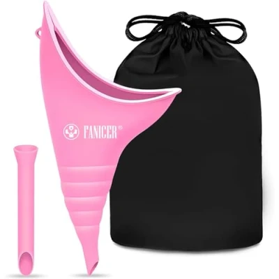Immagine di Yagaspantery Orinatoio Femminile,Riutilizzabile minzione Femminile,urinatoio Portatile Donna Adatto per Viaggi, Campeggio,attività all’Aperto e Altro All&#039;Aperto attività Campeggio Viaggio.(Rosa)