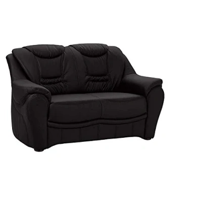 Immagine di CAVADORE Bansa Divanoletto Divano imbottito a 2 posti, in pelle, 148 x 94 95 cm, colore: Grigio