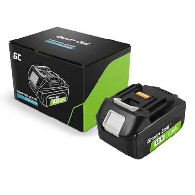 Immagine di Green Cell Batteria Li Ion BL1830B (3Ah 18V) con Makita LXT 18 V BL1830 BL1850 BL1840 BL1860 BL1815 BL1820 LXT400 193533 3 194204 5 194205 indicatore di carica