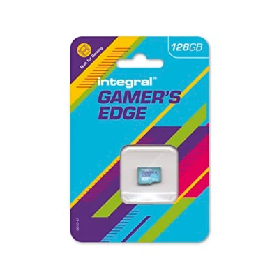 Immagine di Integral Scheda Micro SD da 128 GB Gamer&#039;s Edge The Nintendo Switch Carica e salva giochi velocemente, memorizza giochi, DLC dati, costruito il Switch, Lite OLED per